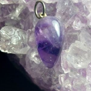 Amethyst gemstone pendant
